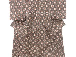 花蜀江紋織り出し本場村山大島紬着物アンサンブル